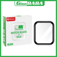 5pcs BABA G+OCA Pro Front Screen Outer Glass Lens With OCA For Apple Watch Series S3 S4 S5 S6 SE S7 S8 S9 45 49 41 38 42 44mm