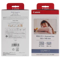 KP-108IN 100*148mm Photo Papers and 3 Ink Cartridge for Canon Selphy CP Series Photo Printer CP800 CP910 CP1200 CP1300