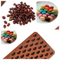 【嚴選&amp;現貨】咖啡豆矽膠模 巧克力豆矽膠模 矽膠巧克力模具 DIY 烘焙蛋糕模具 手工皂模