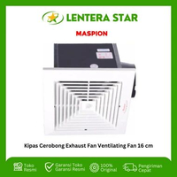 Exhaust Ventilating Fan / Kipas Hisap Plafon Maspion MV16EX MV-16EX MV16 MV 16 EX