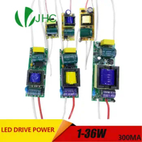 1-3W,4-7W,8-12W,15-18W,20-24W,25-36W LED driver power supply built-in constant current Lighting AC110-265V Output 300mA DC