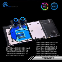 Bykski N-IG1080TI-X, Full Cover Graphics Card Water Cooling Block RGB/RBW for Colorful iGame GTX1080Ti Vulcan AD/GTX1080 8GD5