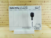 【震撼精品百貨】Hello Kitty 凱蒂貓 KITTY留言板-木製週曆 震撼日式精品百貨