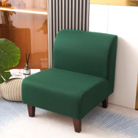 Elastic Armless Chair Cover Accent Chair Covers Stretchy Fat Chair Slipcovers Dining Room Hotel Furniture Protector Covers