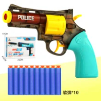 Toy Gun Desert Eagle Pistol Revolver Soft Bullet &amp; Water Bullet Gun Police Suit Toy Gun Plastic Weapon Model Boys Birthday Gift