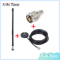 27MHz BNC Male Soft Antenna 5m Cable with PL259 Connector for Kenwood Motorola CB Radio