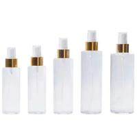 12pcs 100ml-250ml Plastic Spray Bottle for Alcohol Vinegar Sprayer Cylinder Bottle, White With Fine Mist Sprayer And Over cap