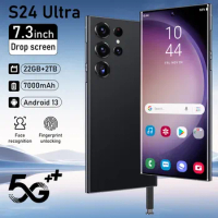 SUMphone S24 Ultra 7.3 inch 5G Smartphone Android 13 2TB ROM 22GB RAM 7000mAh Battrey 50+108MP Camera Google Play Mobile phones