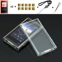 Soft Clear TPU Protective Case Cover for Sony Walkman NW A55 A56 A57 A55HN A56HN A57HN with Strap and Screen Protector