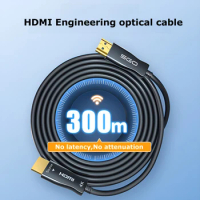 Fiber Optic HDMI Cable 4K/60Hz 2.0 HDMI Cable 100M Support ARC 3D HDR 18Gbps UHD Male to Male For HD TV Projector Monitor