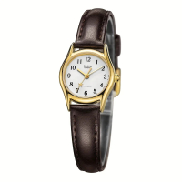 New Casio LTP-1094Q WomenS Watch Treasure Time Simple Belt Simple Cartoon Vintage Leather Brown Blac