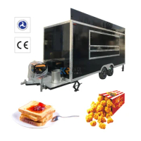2023 New Car Food Truck Trucks Mobile Kitchen Chinese Fully Equipped Ice Cream Coffee Fast Food Truck
