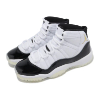 【NIKE 耐吉】Air Jordan 11 Retro GS Gratitude 大童 女鞋 白 黑 AJ11(378038-170)