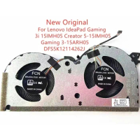 New Original Laptop CPU Cooling Fan For Lenovo IdeaPad Gaming 3i 15IMH05 Creator 5-15IMH05 Gaming 3-15ARH05 DFS5K12114262J