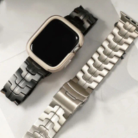 【ALL TIME 完全計時】Apple watch 42/44/45/49mmUltra 鋼鐵俠鎧甲鈦錶帶(輕量/鈦金屬/鋼鐵俠)