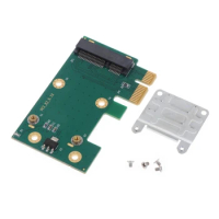 MINI PCIE to PCI-E Wireless Card PCI- for Express WIFI Network Adapter Green Edition Riser Card Iron Sheet Portable SQWF