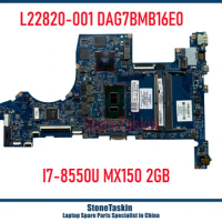 StoneTaskin L22820-001 DAG7BMB16E0 For HP Pavilion 15-CS Laptop Motherboard L22820-601 I7-8550U MX150 4GB DDR4 100% Tested