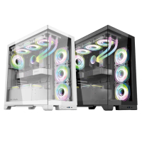 【PC Park】KDE 海景房 內附3個ARGB風扇 ATX / M-ATX / ITX 電腦機殼(RGB 電競 電腦機殼)