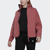 Adidas Cw Myshelter Rr [HG6025] 女 運動外套 立領 戶外 防風 防潑水 透氣 亞洲版 紅