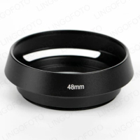 48mm Flower Lens Hood Black Metal for Canon QL17 G3, QL17 GIII