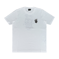 PAUL SMITH胸前小LOGO卡通風噴漆罐圖案設計有機純棉短袖T恤(男款/白x黑)