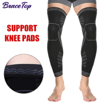 ceTop Long Leg Compression Sleeves,Full Leg Sleeve Long Knee ce Knee Support Protect Basketball,Football, Knee Pain Relief
