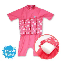 【Splash About 潑寶】UV FloatSuit 兒童防曬浮力泳衣 - 陽光櫻花 1-2 歲-1-2 歲