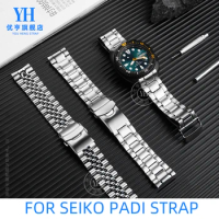 For Seiko PADI SRPE99K1 SRP777J1 SRPA21J1 Watch strap Curved End Stainless Steel Watchband Wrist Belt Silver black gold 22mm