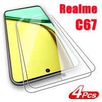 2/4Pcs For Realme C67 4GProtective Tempered Glass For Realme C67 5G Screen Protector