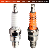 หัวเทียนและฝาหัวเทียนสำหรับมอเตอร์ไซค์/สกู๊ตเตอร์ รุ่น A7TC, A7RTC, A7TJC ใช้กับเครื่องยนต์ GY6 ขนาด