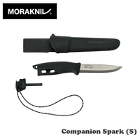 【速捷戶外】瑞典MORAKNIV 直刀(附打火石)黑 Companion Spark 13567， 登山/露營/野炊/野外求生