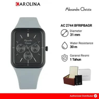 Jam Tangan Alexandre Christie Passion AC 2744 BFRIPBAGR Wanita Black Dial Grey Rubber Strap