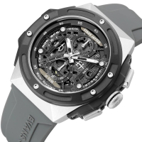 Jam Tangan Pria Evans Jayden 9547 Rubber Kaca Sapphire Chronograph Water Resistant 5 ATM Watches