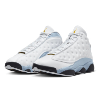 【NIKE 耐吉】籃球鞋 運動鞋 AIR JORDAN 13 RETRO 皮革 Zoom 氣墊 AJ13 男鞋 白藍(414571170)