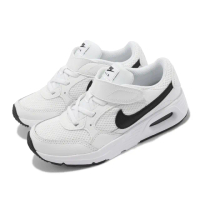 【NIKE 耐吉】休閒鞋 Air Max SC PSV 中童 童鞋 白 經典 皮革 魔鬼氈 氣墊(CZ5356-102)