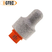 BGTEC 1pc Dia20-35mm Diamond Milling Bits Finger Bits Polishing Tile Ceramic Granite Angle Grinder M14 Thread #50/60 Hole Saw