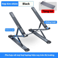 Giá Đỡ Laptop Hợp Kim Nhôm N8 2 Tầng, Kệ Để Laptop 7 - 8 Mức Điều Chỉnh, Chống Trượt Tản Nhiệt