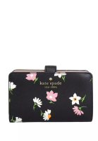 Kate Spade Kate Spade Madison Floral Waltz Medium Compact Bifold Wallet - Black