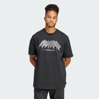 adidas 愛迪達 上衣 男款 短袖上衣 運動 FLAMES CONC T OR 黑 IS0204