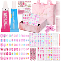 144 Pcs Press on Nails for Kids 10-12 Fake Nails for Girls with Glue & Sticky Tabs Short Kids Glue o