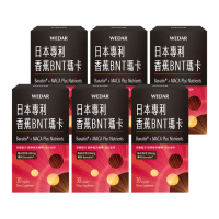 【Wedar 薇達】日本專利香蕉BNT瑪卡 6盒組(30顆/盒.男性機能保養.瑪卡.天然B群.透納葉.醉茄.精氨酸)
