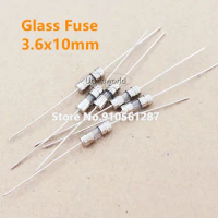 3.6*10mm 3.6x10mm Glass Fuse with lead pins 250V fast blow F 500mA 1A 1.5A 2A 2.5A 3A 3.15A 4A 5A 6.3A 8A 10A 12A 15A F1A F3.15A