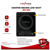 PROMO - KOMPOR LISTRIK INDUKSI ADVANCE IDC-200 TOUCHSCREEN MATERIAL KACA