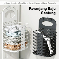 Keranjang Lipat Gantung / Keranjang Pakaian Baju Kotor / Keranjang baju gantung / Mall Keranjang Baj