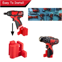 Power Tools Drill Holder 4pcs for Milwaukee 12V Cordless Lithium Tools Wall Mount Machine Storage Rack for Milwaukee 12V