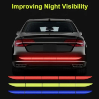Reflective Car Decal Safety Warning Reflector Tape Car Stickers Anti Collision Warning Reflector Sticker Auto Accessories