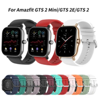 For Amazfit GTS 2 2E Smart Watch Strap 20mm Silicone Sport Bracelet For Amazfit GTS 4 Mini 3/Bip S Lite/U Pro/Bip 3 Accessories