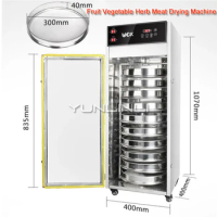 Rotation Drying Machine Stainless Steel Dehydrator Food/Tea/Drug Dehydrator 10-layer Food Drying Equipment LT-001