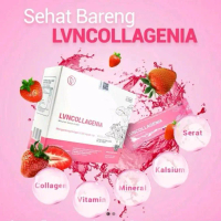 LVNCOLLAGENIA ORIGINAL 100% KEMASAN TERBARU MINUMAN SERBUK STROBERI Mencerahkan