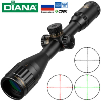 DIANA 4-16x44 Tactical Riflescope Optic Sight Green Red Illuminated Hunting Scopes RU Rifle Scope Sniper Airsoft Air Gun S